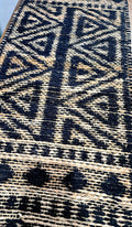 BLACK JUTE - CHENILLE TABLE RUNNER