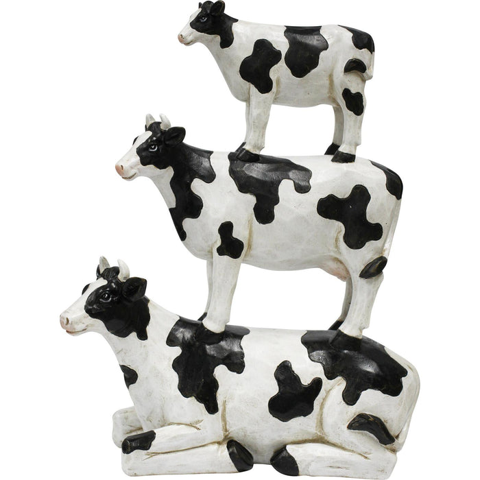 BLACK & WHITE FARM COWS STACK