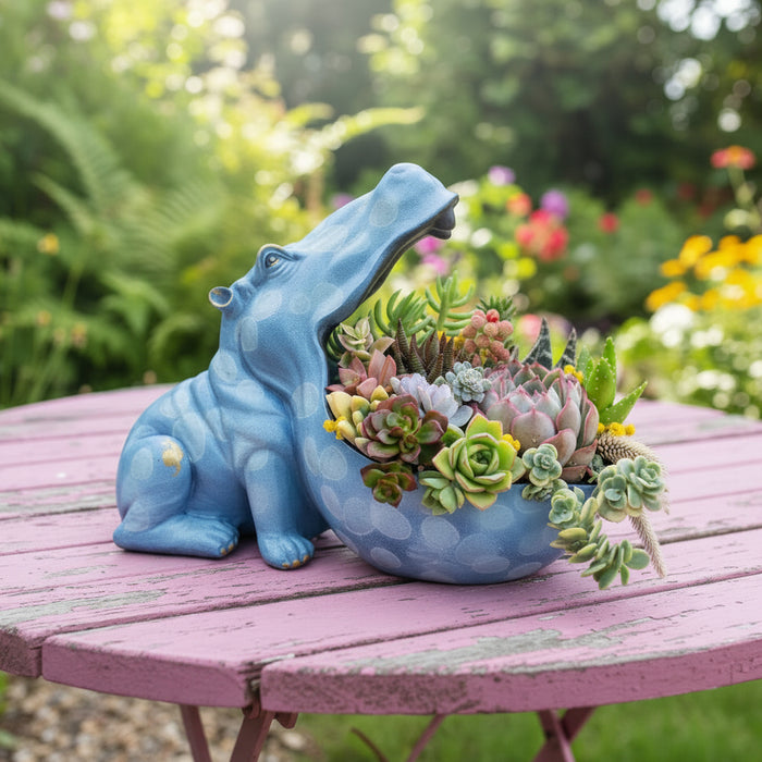 BLITZER HIPPO PLANTER / DECOR
