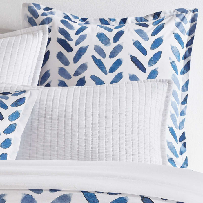 Blue Brush Pillow Sham Sham By Annie Selke