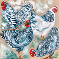 Blue & White Chooks Trivet - Artist Lab