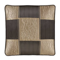 Brando Bronze Square Decorative Throw Pillow 18" x 18" Throw Pillows By J. Queen New York