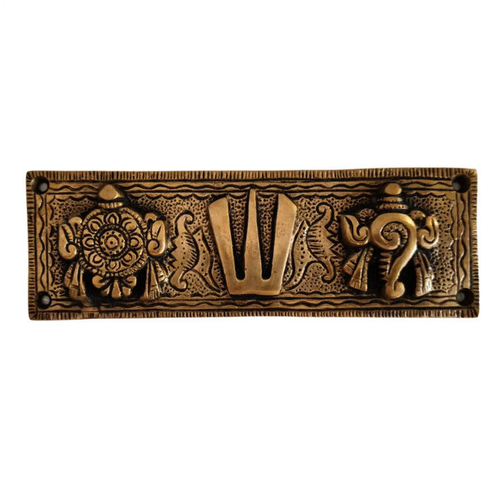 Brass Balaji Namalu Wall Hanging (Namam/Tilak)   Brass Ware