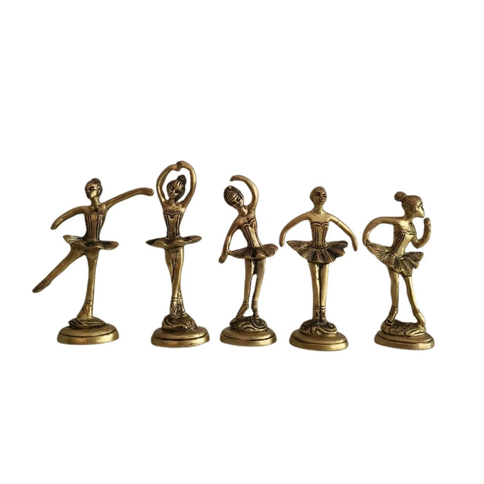 Brass Ballerina Figurines – Handcrafted Dancing Girl Statues for Home Décor   Brass Ware