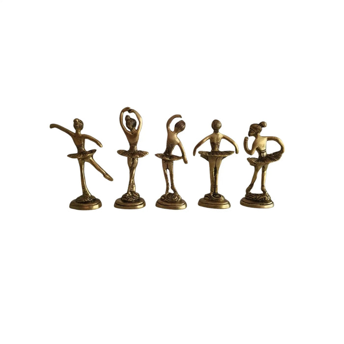 Brass Ballerina Figurines – Handcrafted Dancing Girl Statues for Home Décor   Brass Ware