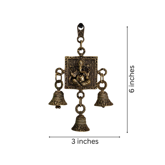 Brass Finish Lord Ganesha Wall Hanging   Brass Artwork
