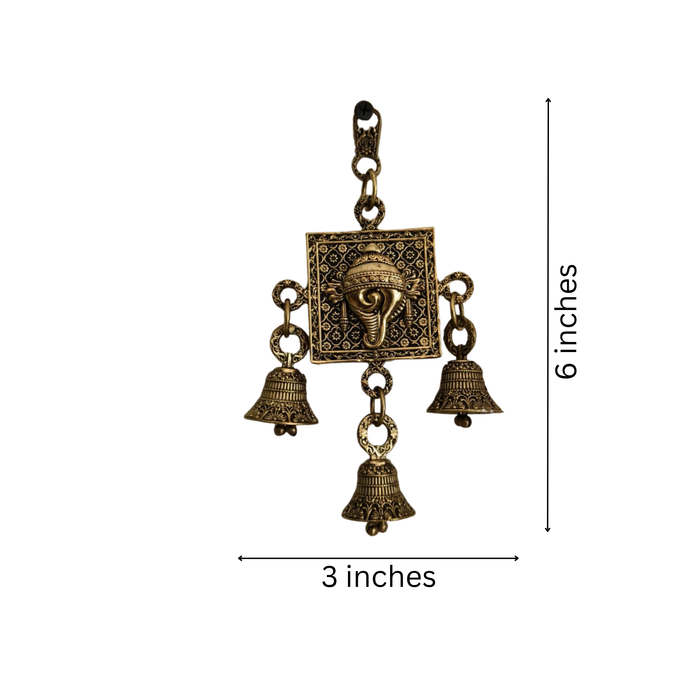 Brass Finish Sacred Shankha Wall Hanging   Brass Artwork