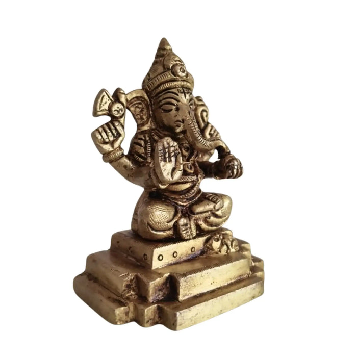 Brass Ganesha Idol: Remover of Obstacles and Bringer of Fortune   Brass Ware