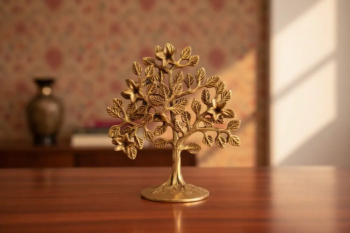 Brass Kalpavruksha – Divine Wish-Fulfilling Tree for Prosperity & Vastu Décor   Brass Ware