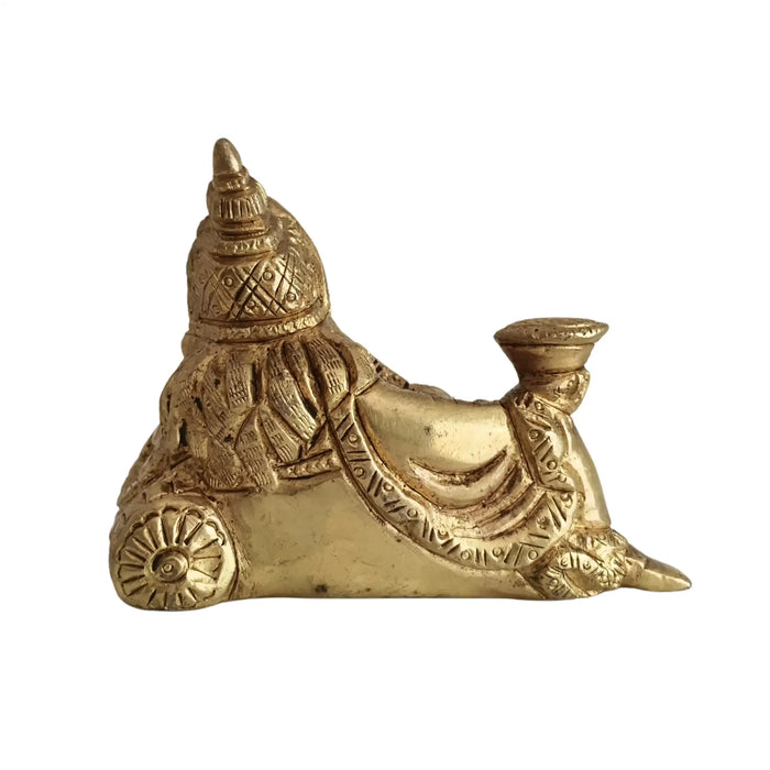 Brass Kubera Statue - Hindu God of Wealth & Prosperity   Brass Ware