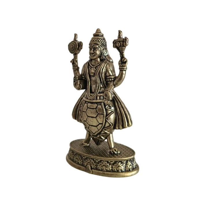 Handcrafted Brass Kurma Avatar Idol – Vishnu Tortoise Form Statue for Puja & Home Decor   Brass Ware