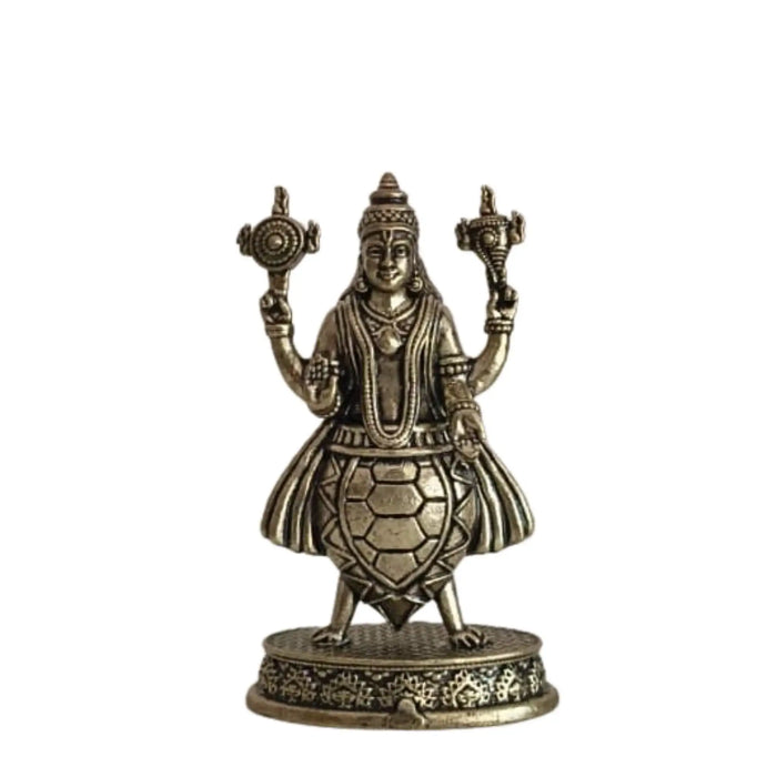 Handcrafted Brass Kurma Avatar Idol – Vishnu Tortoise Form Statue for Puja & Home Decor   Brass Ware
