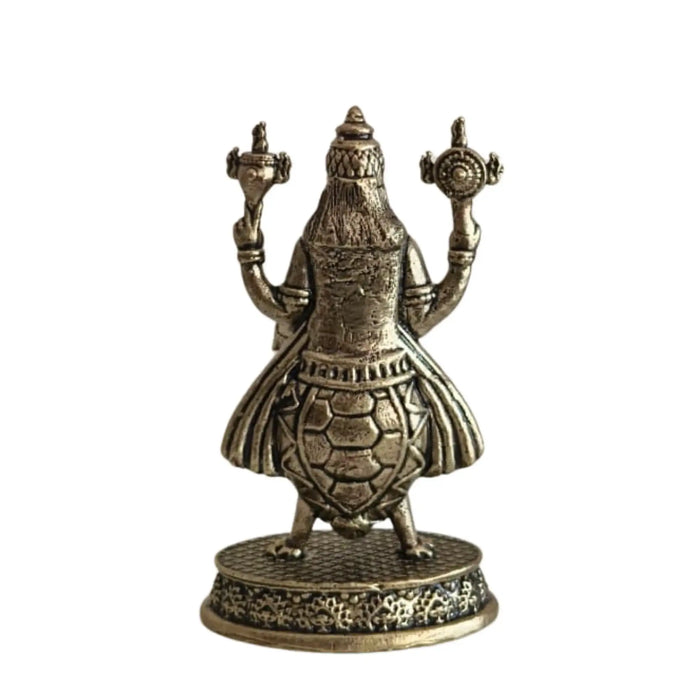 Handcrafted Brass Kurma Avatar Idol – Vishnu Tortoise Form Statue for Puja & Home Decor   Brass Ware