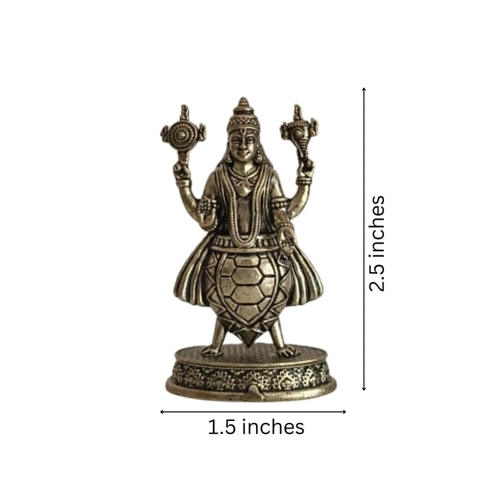 Handcrafted Brass Kurma Avatar Idol – Vishnu Tortoise Form Statue for Puja & Home Decor   Brass Ware