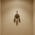 Brass Lakshmi Wall Hanging with Traditional Temple Bells   Brass Artwork