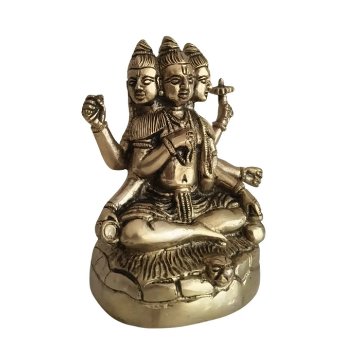 Brass Lord Brahma Statue, intricate details, perfect for gifting and decor.