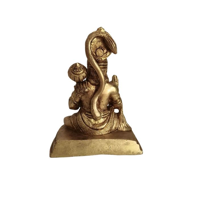 Brass Lord Hanuman Idol with Gada – Symbol of Devotion, Strength, and Protection   Brass Ware