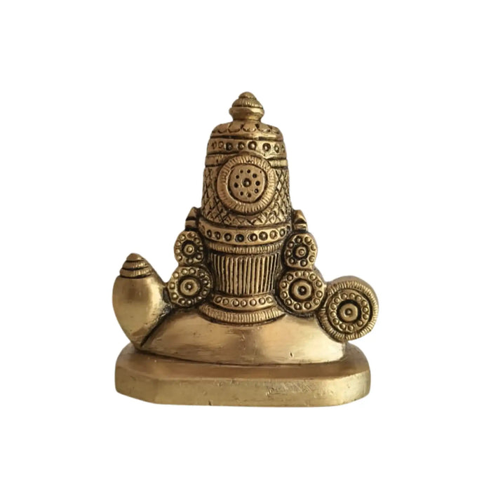 Brass Lord Venkateswara Face Idol (Tirupati Balaji)   Brass Ware