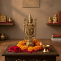 Brass Lord Venkateswara Idol (Balaji): Embodiment of Prosperity and Grace   Brass Ware