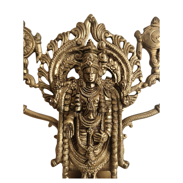 Lord Venkateswara brass idol, a traditional Balaji statue.