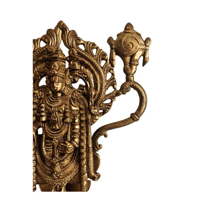 Lord Venkateswara brass idol, a traditional Balaji statue.