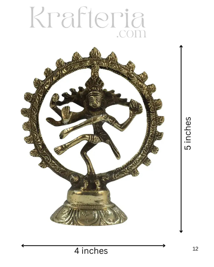 Brass Sculpture of Nataraja Swamy – Embodiment of Shiva’s Dance   Brass Ware