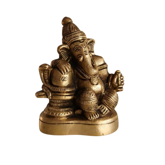 Brass of Lord Shiva and Ganesha Idol Together   Brass Ware
