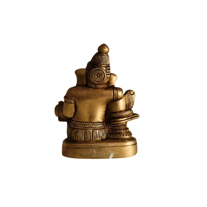 Brass of Lord Shiva and Ganesha Idol Together   Brass Ware