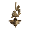 Brass Peacock Hanging Diya for Festivals - Decorative Lamp   Brass Decorative Lamps