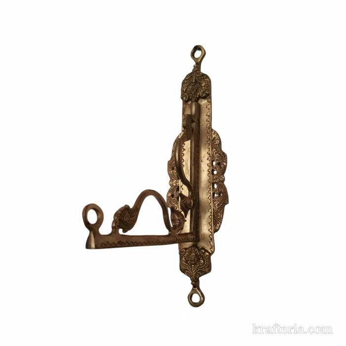 Brass peacock hook, decorative wall hanging hook.