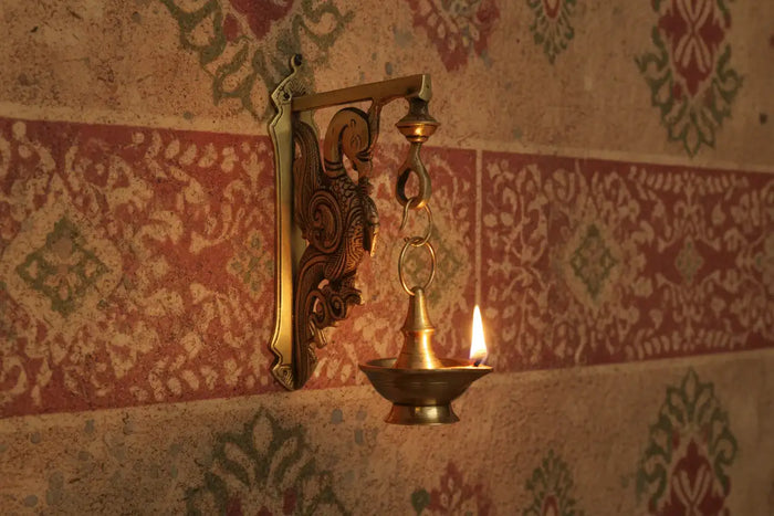 Handcrafted Brass Peacock Wall Hanging Stand   Brass Ware