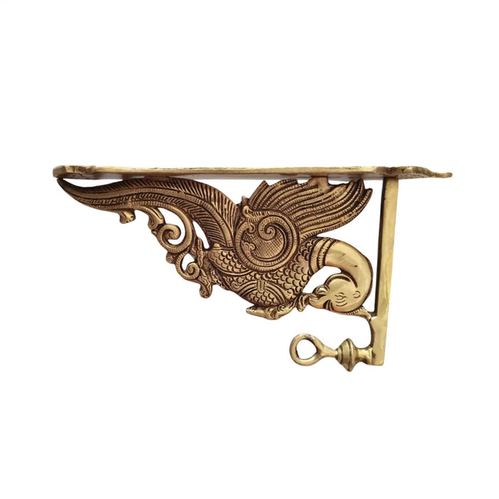 Handcrafted Brass Peacock Wall Hanging Stand   Brass Ware