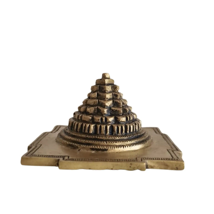 Solid brass Shree Chakra Meru for auspicious pooja and Vastu prosperity.