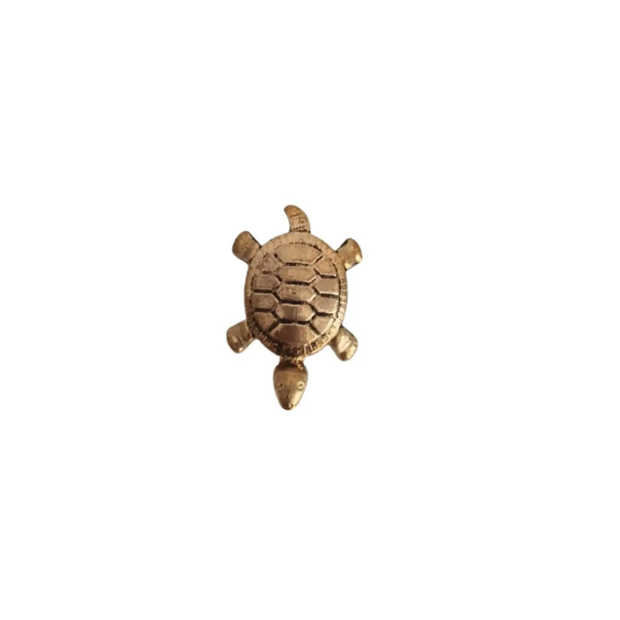 Decorative brass tortoise sculpture, an Arts&Crafts piece.
