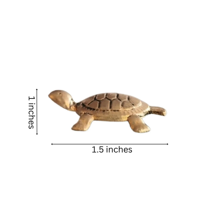 Brass tortoise sculpture, a detailed Arts & Crafts decorative brass sculpture.