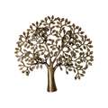 Handcrafted brass tree of life sculpture, detailed metal home decor.