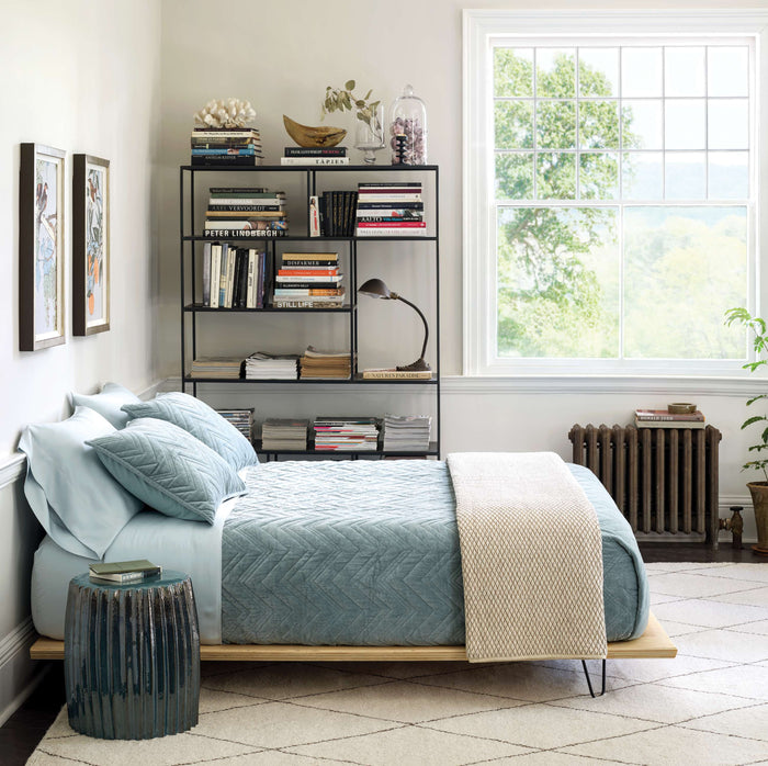 Brentwood Velvet Quilted Sham Sham By Annie Selke