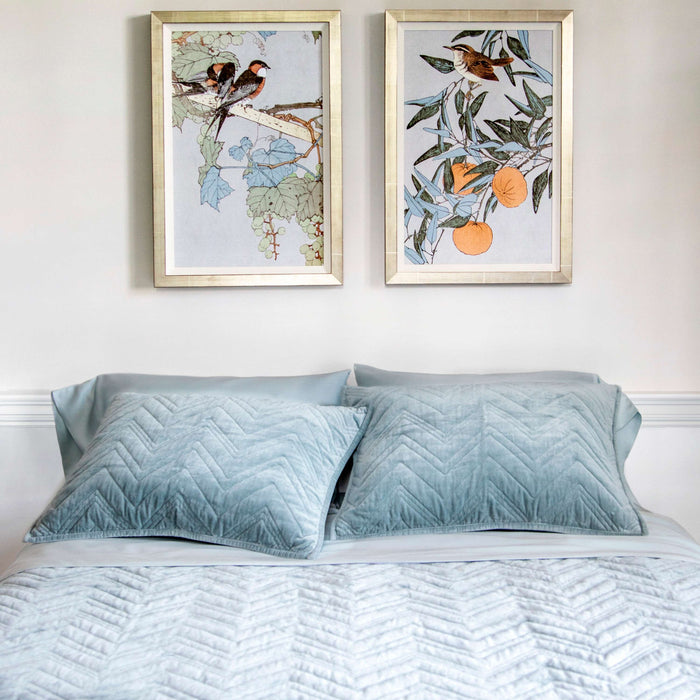 Brentwood Velvet Quilted Sham Sham By Annie Selke
