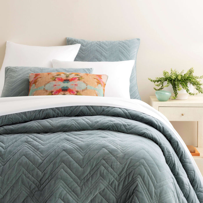 Brentwood Velvet Quilted Sham Sham By Annie Selke