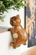 BROWN BEAR POT HANGER