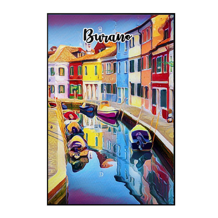 Burano Italy Art Poster Painting 20" x 30"