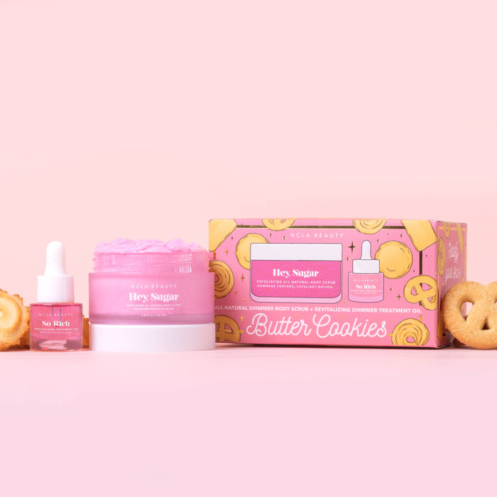 Butter Cookies Body Scrub + Treatment Oil Gift Set