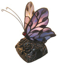 Butterfly Lamp Blue - Mosaic Stained Glass - Leadlight