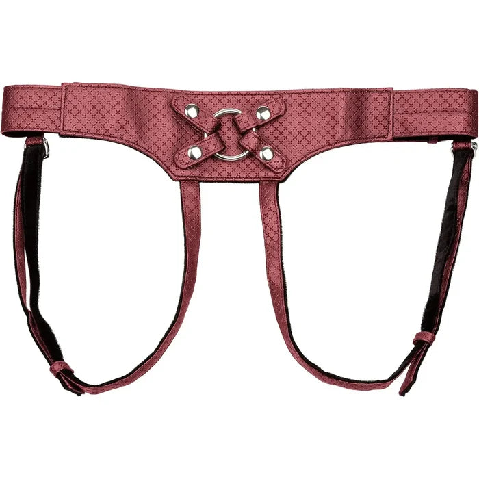 CalExotics® CalExotics Her Royal Harness The Regal Empress - Premium Adjustable Strap-On Burgundy