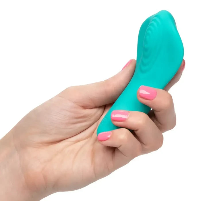 CalExotics® CalExotics Slay #PleaseMe Mini Vibrator - Discreet Panty Vibe & Finger Massager Turquoise