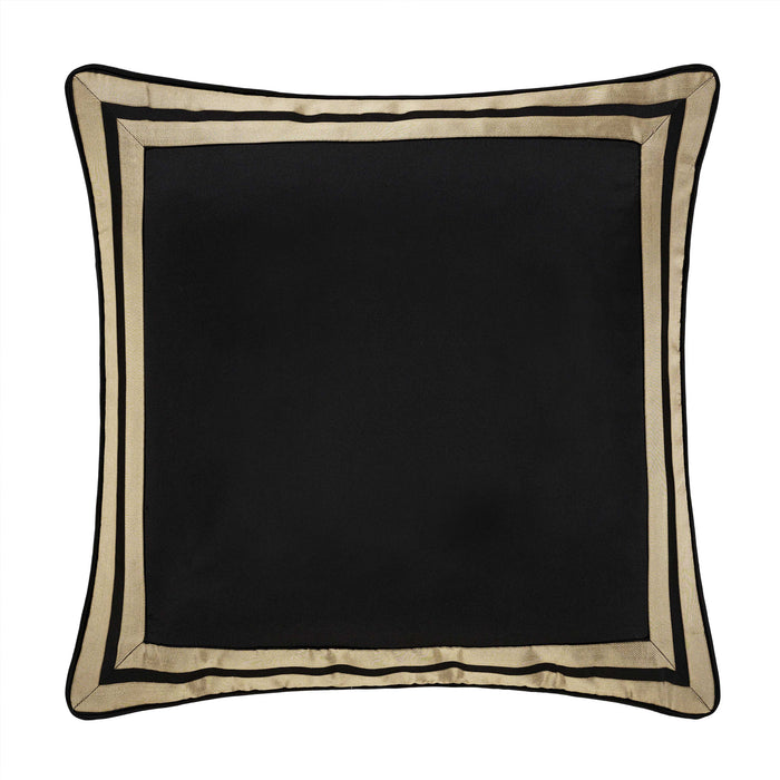 Calvari Black and Gold Euro Sham Euro Sham By J. Queen New York