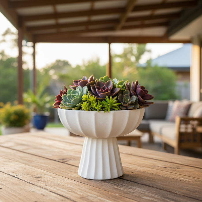 CAMILLA PEDESTAL DISPLAY BOWL / PLANTER