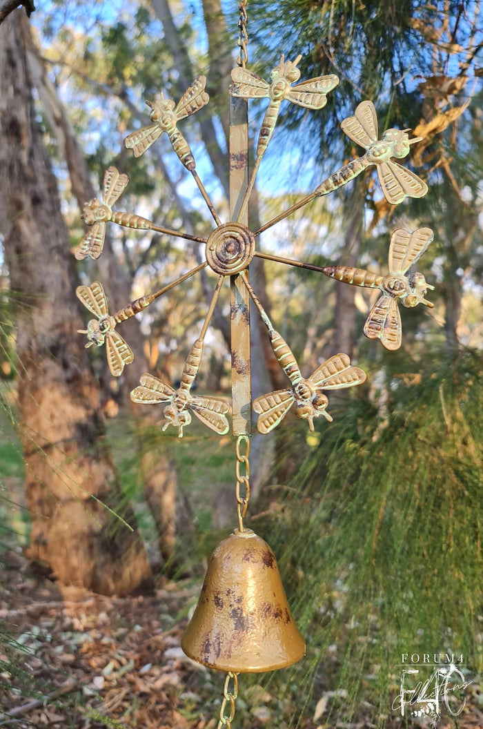 CAROUSEL WIND CHIME - DRAGONFLY - GREEN