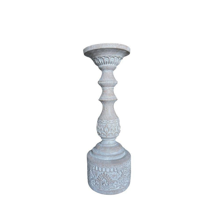 CARVED BOHO CANDLE HOLDER - SMALL