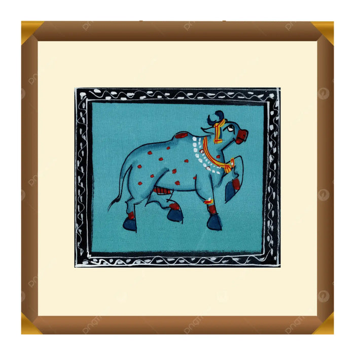 Celestial Cow – Guardian of Abundance Pichwai Art   Paintings
